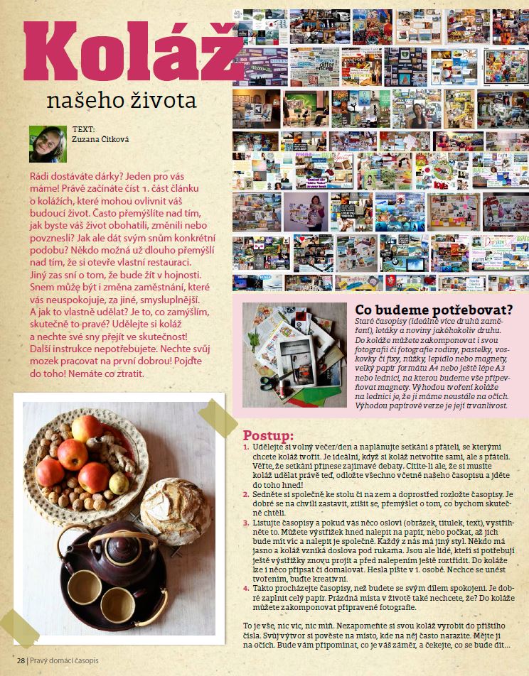 článek Koláž našeho života